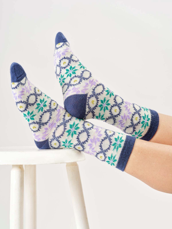 Wollsocken Modell: Fair Isle
