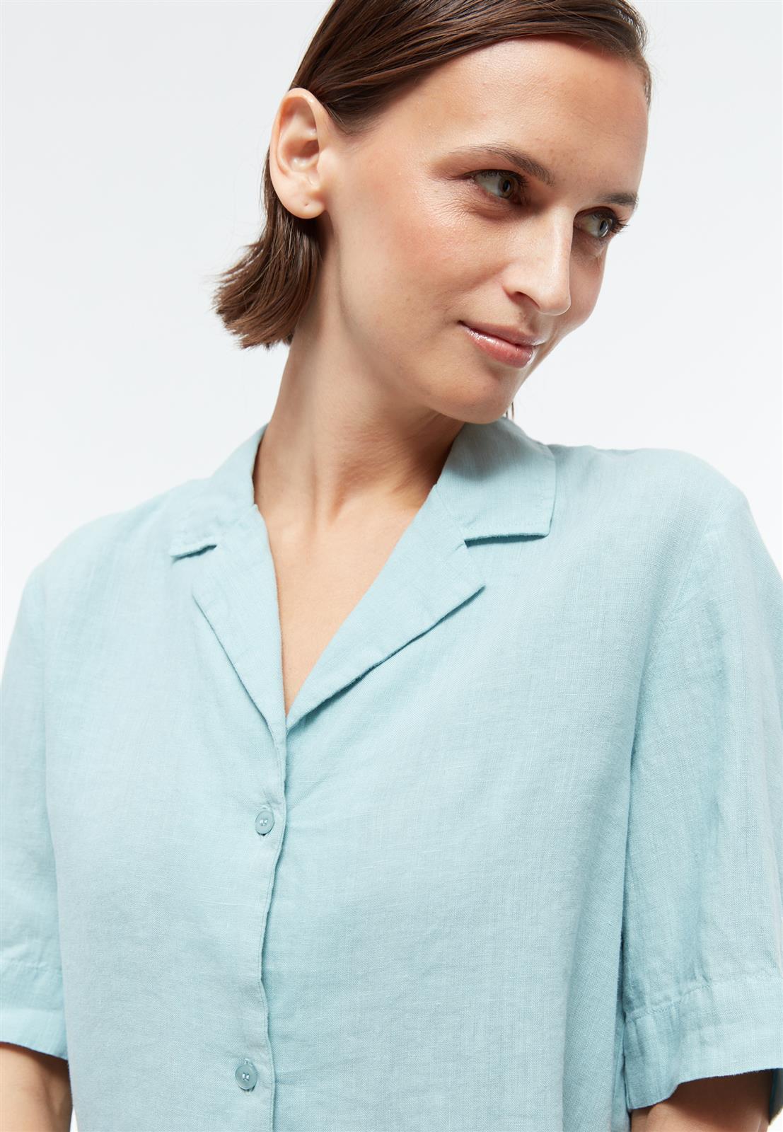 Leinen Bluse Modell: Carol