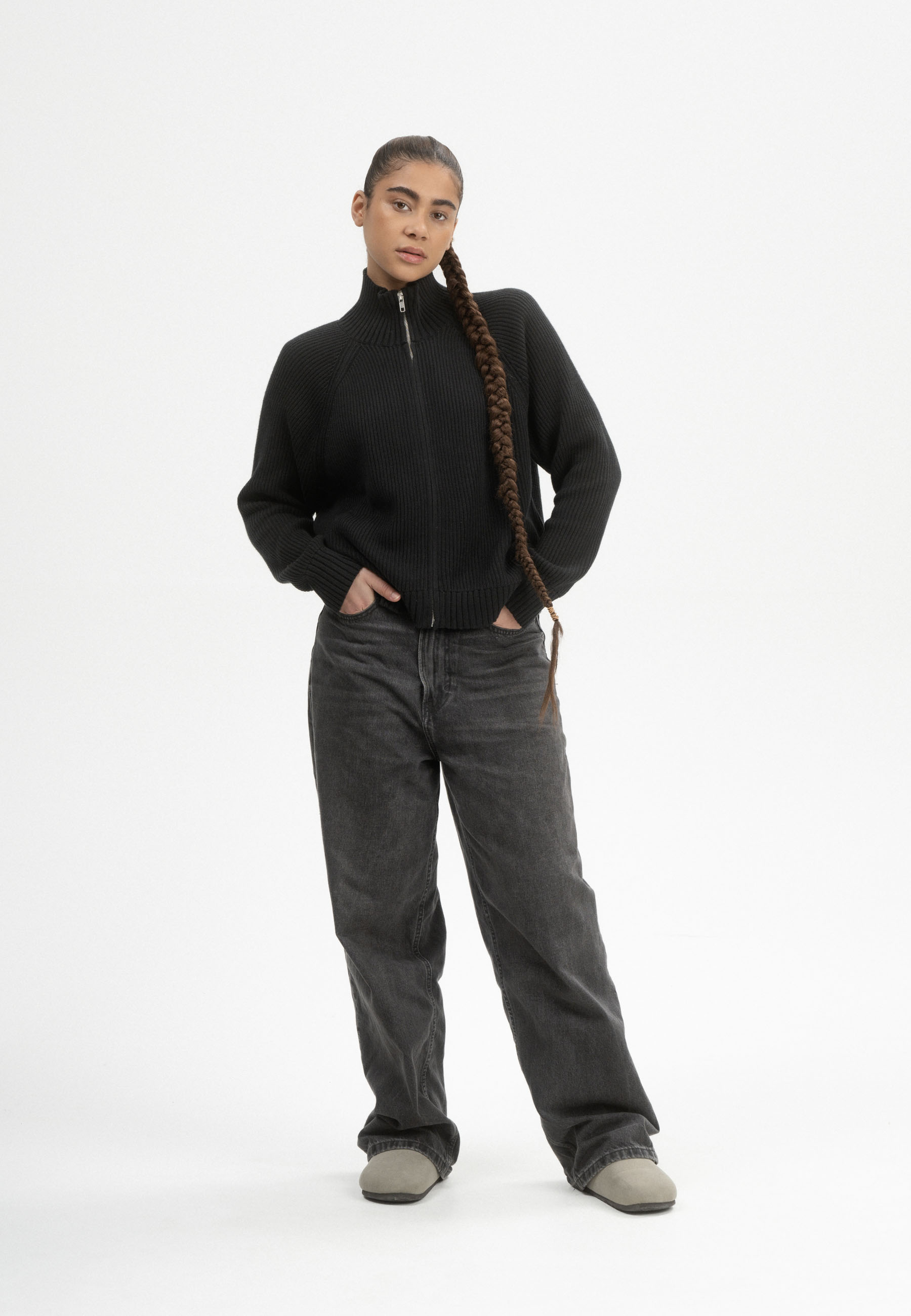 Rippstrick Cardigan Modell: Kamuka