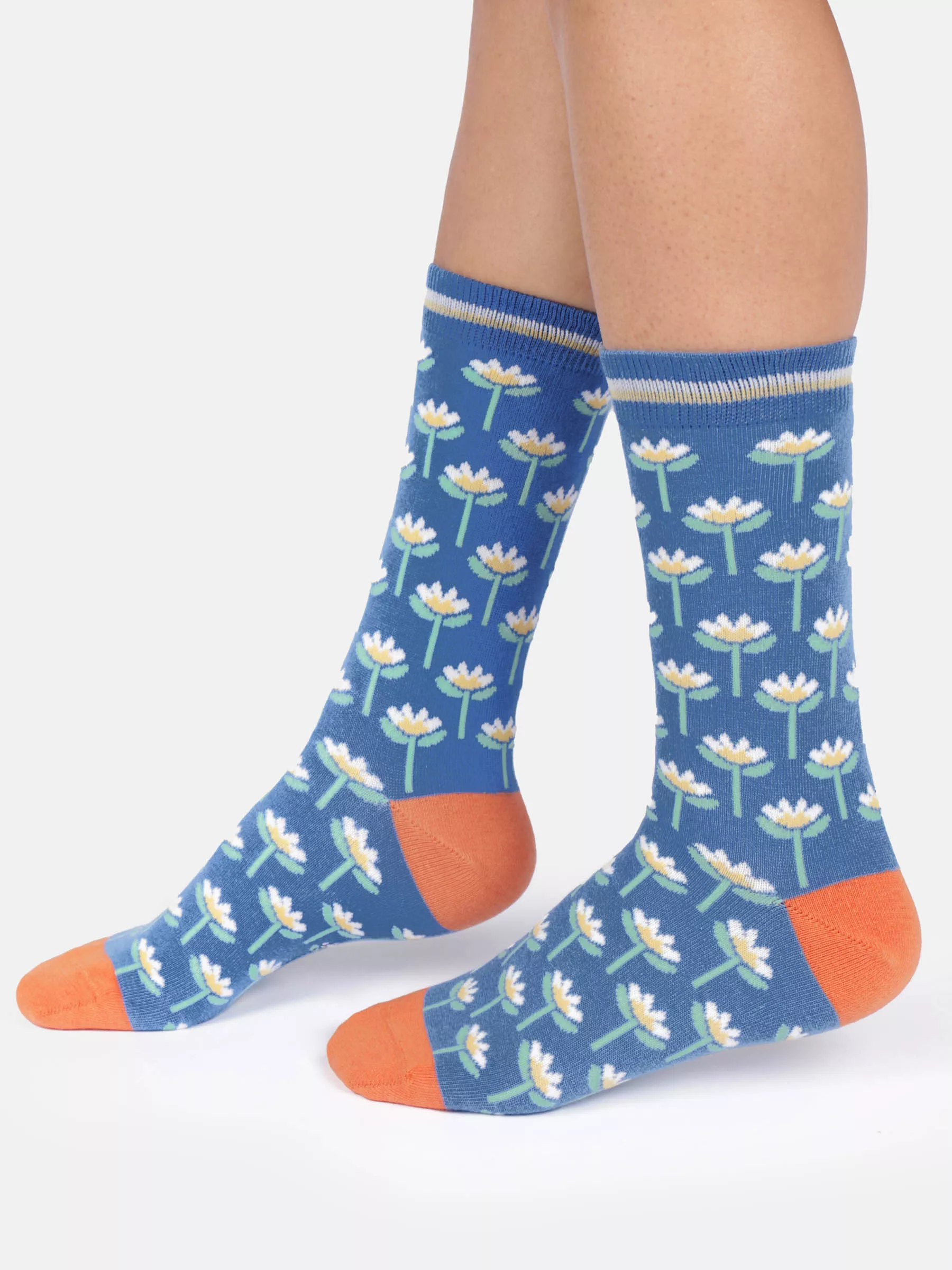 Socken Modell: Floral Tile