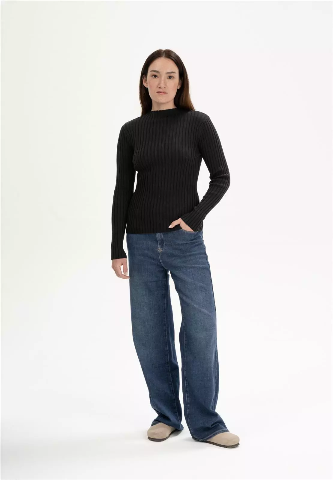 Geripptes Longsleeve Modell: Namari