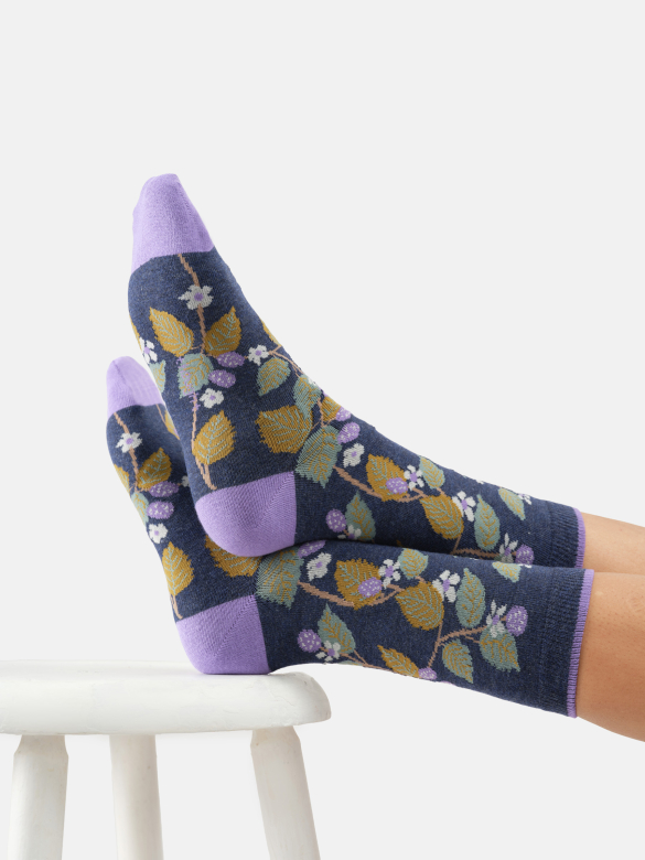 Socken Modell: Blackberry Bramle