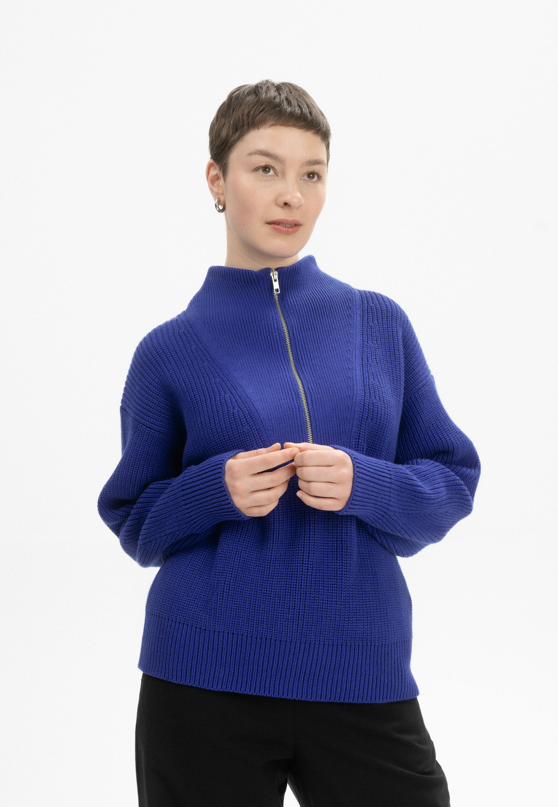 Rippstrick-Pullover Modell: Kimaya GOTS