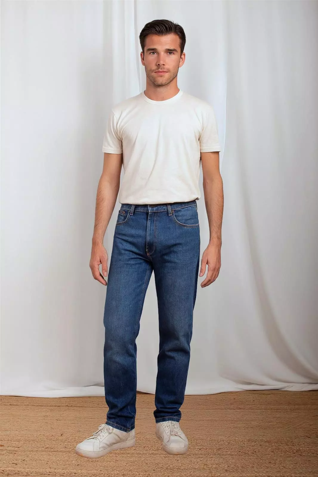 2-422-DIN-Fullview-2.jpg Straight Fit Jeans Modell: Sven