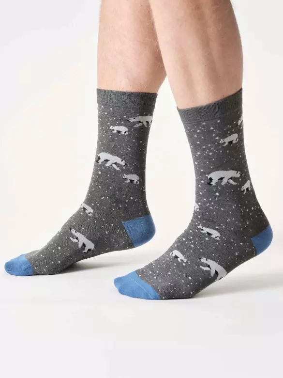 Socken Modell: Polar Bear