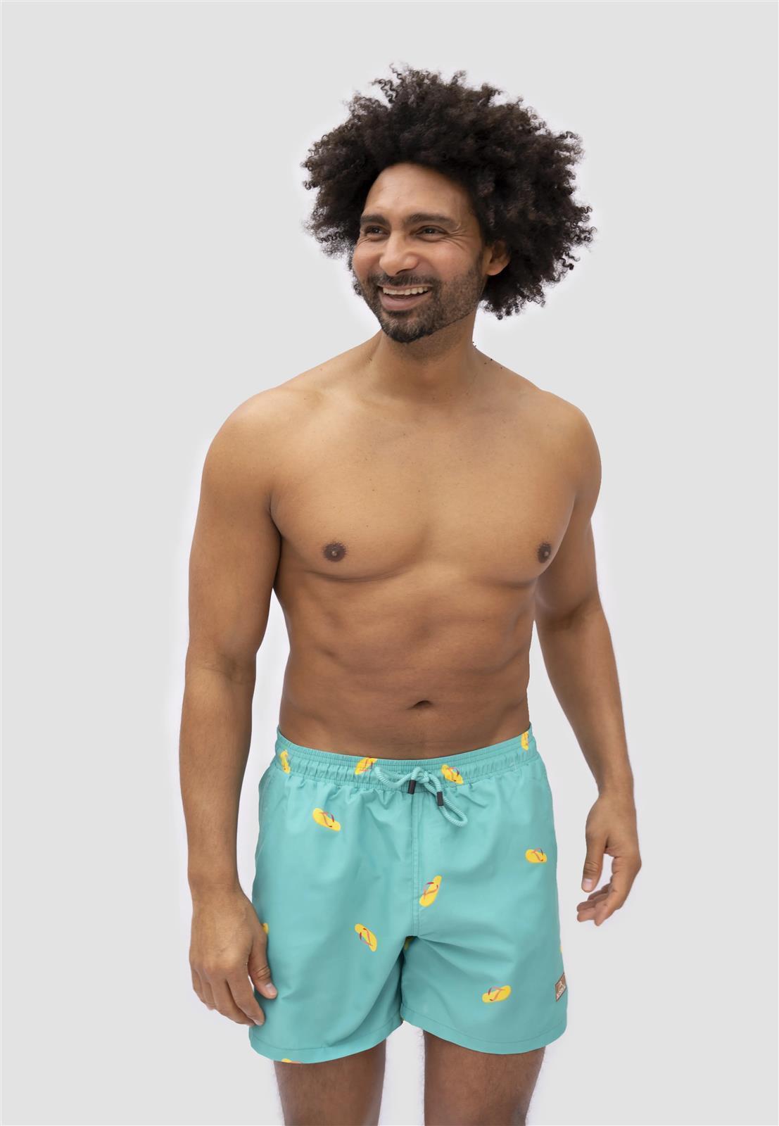 Nachhaltige Badehose mit Print