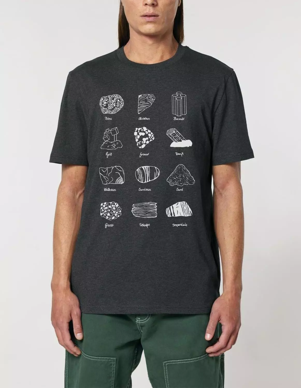 geo1_m_creator_front_darkheathergrey.jpg Geologie T-Shirt Steine