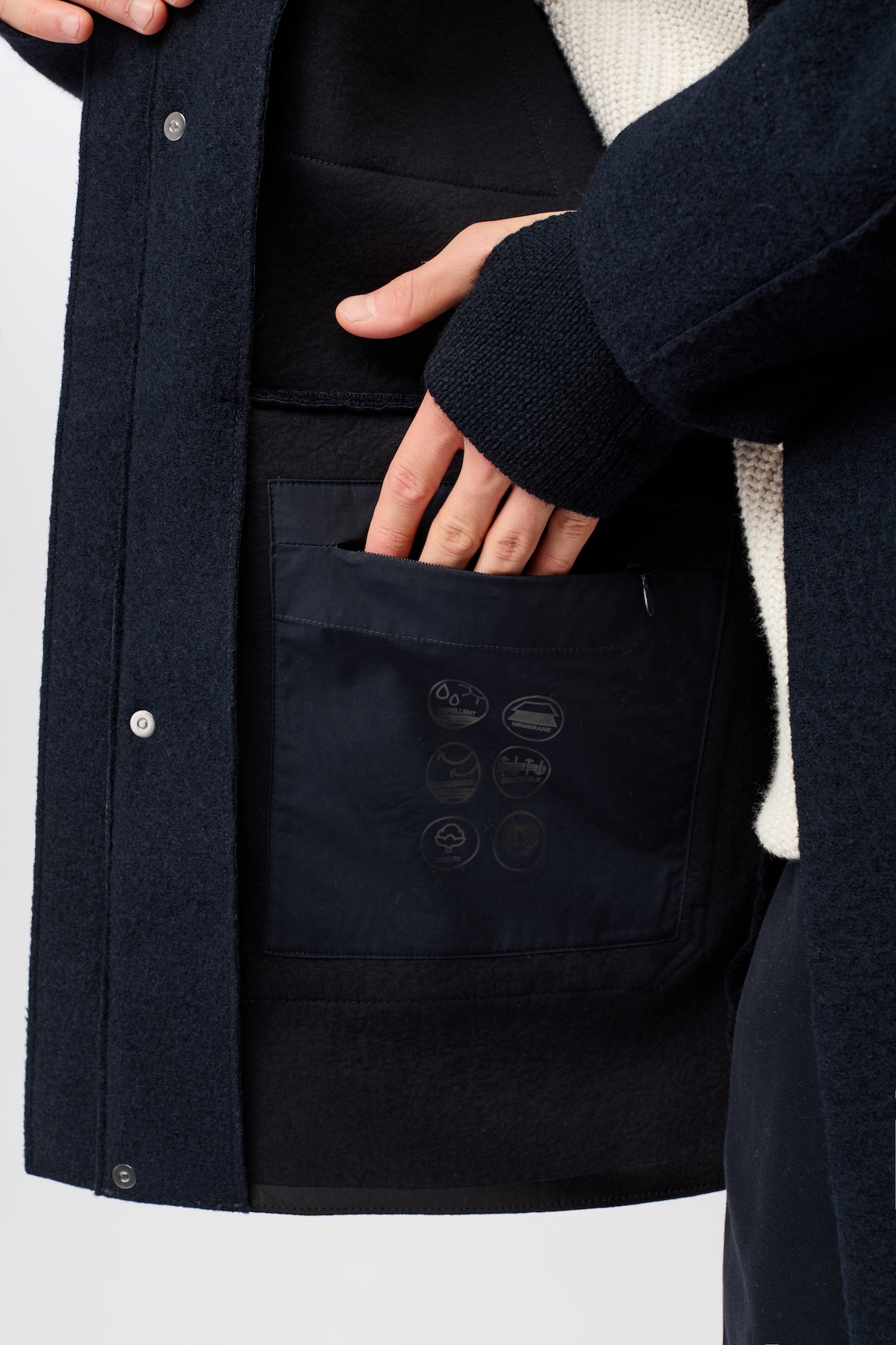 Parka aus Wollwalk