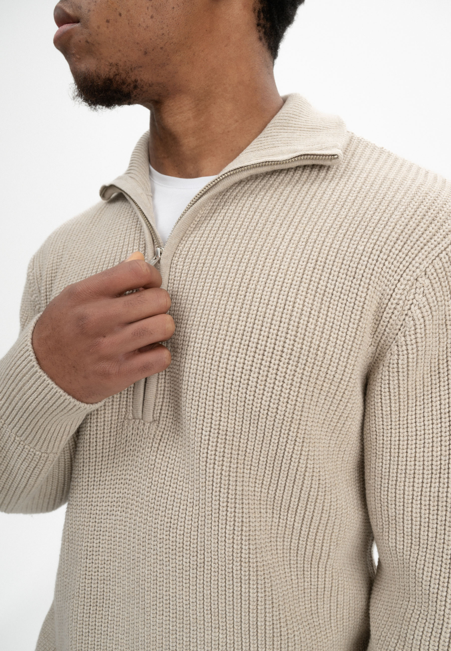 Rollkragen-Pullover Modell: Udai GOTS