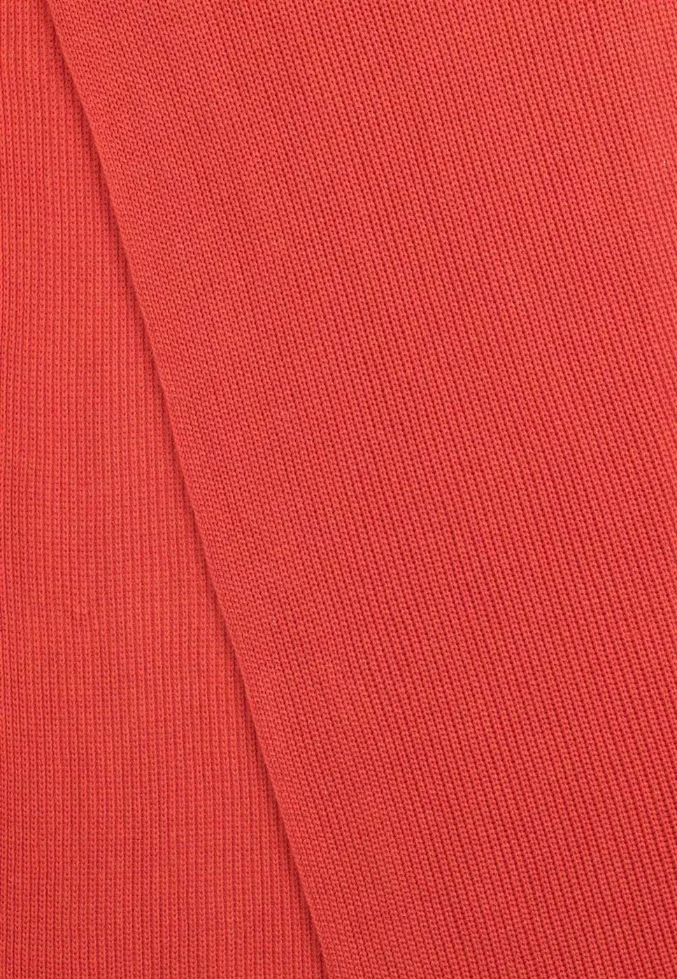 Unisex-Rib-Knit-Scarf-NAGNA_red-apple-blend_02.jpg Rippstrick-Schal Modell: Nagna GOTS