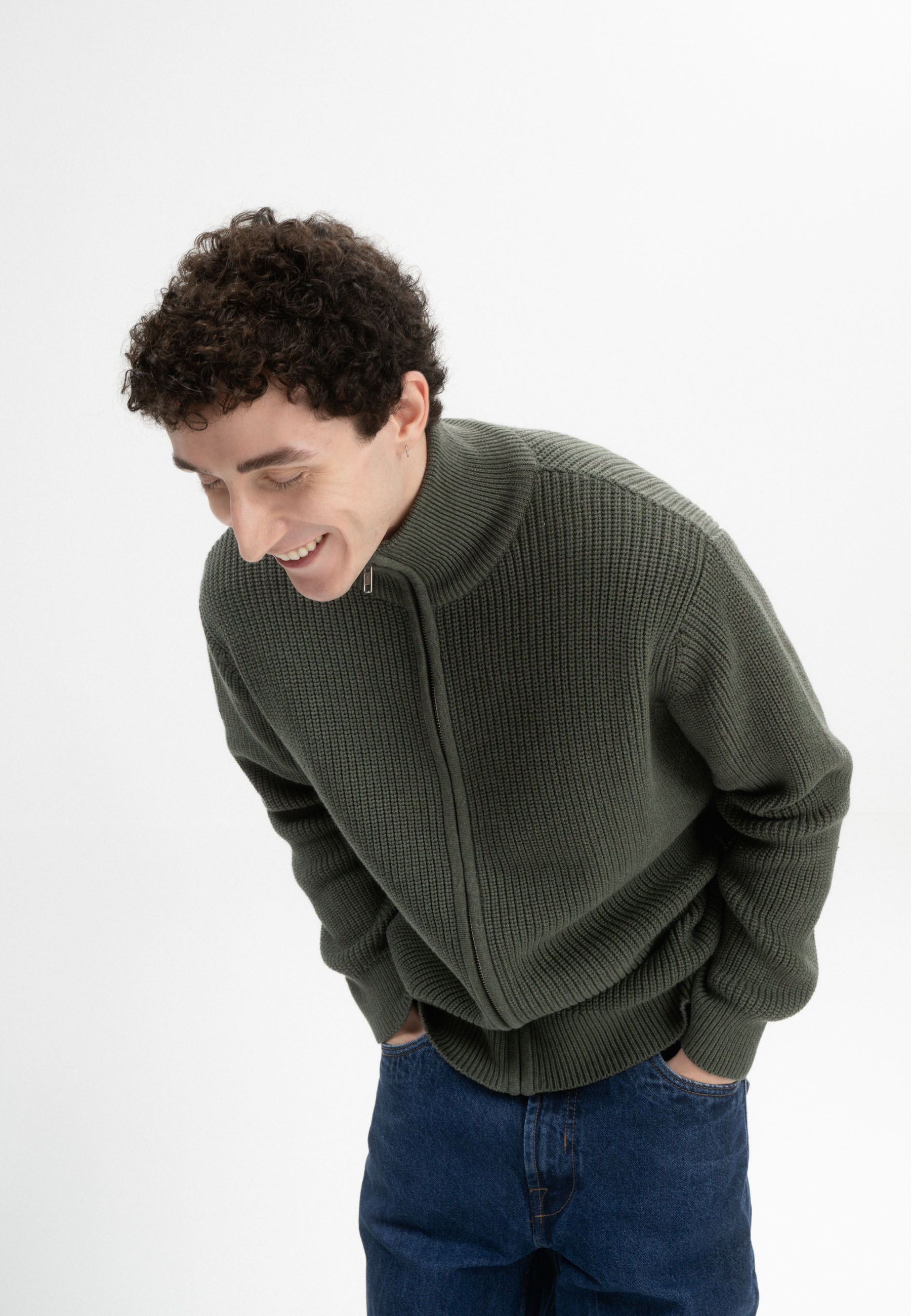Rippstrick Jacke Modell: Taksh