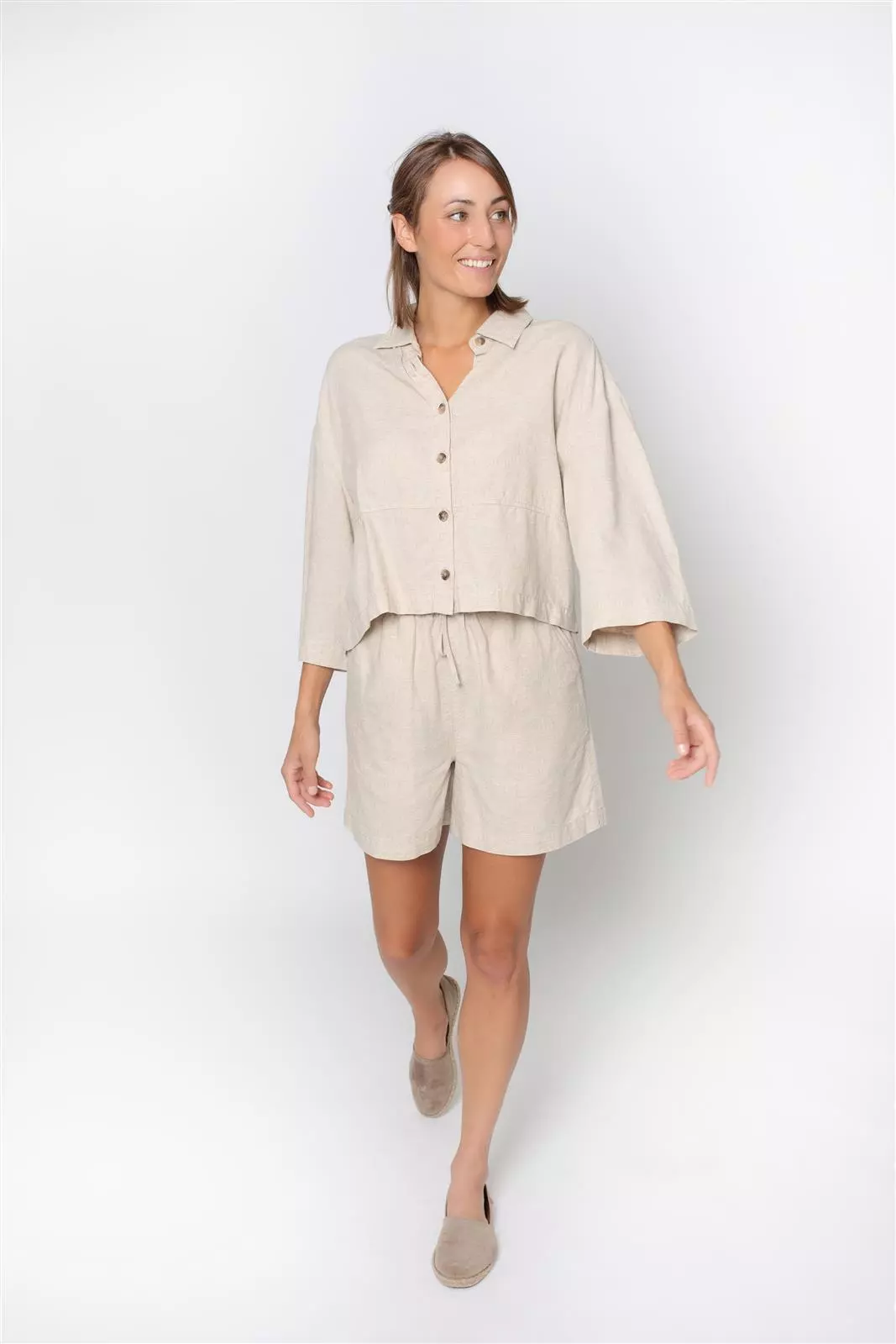 Leinen Short Modell: Lina