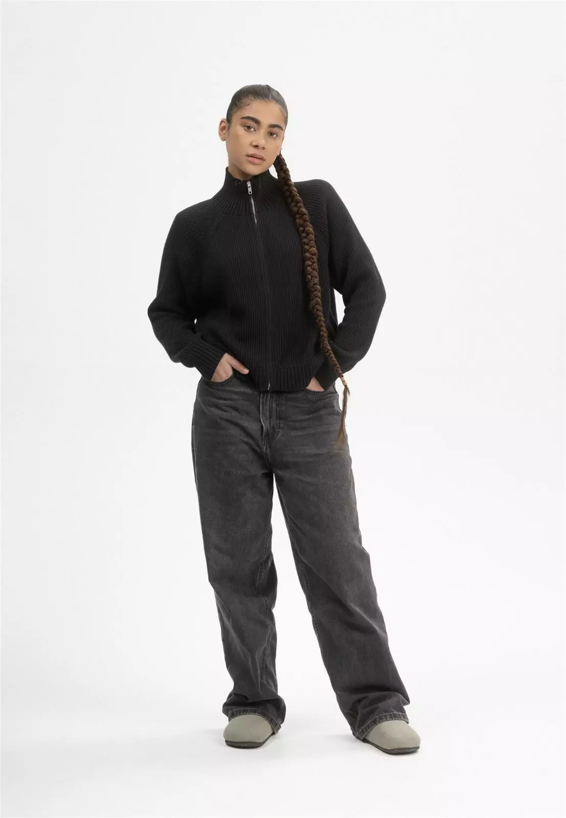 Rippstrick Cardigan Modell: Kamuka