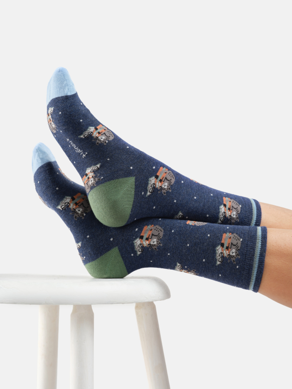 Socken Modell: Clever Cat