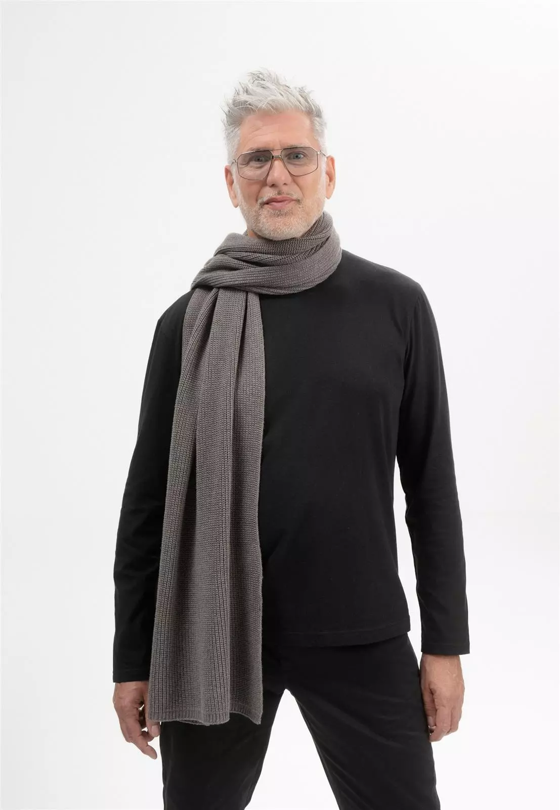 Rippstrick-Schal Modell: Nagna GOTS