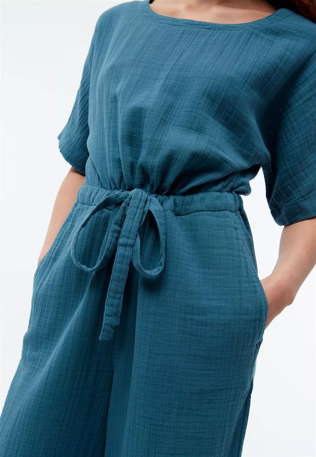 Musselin-Jumpsuit Modell: Kayla GOTS