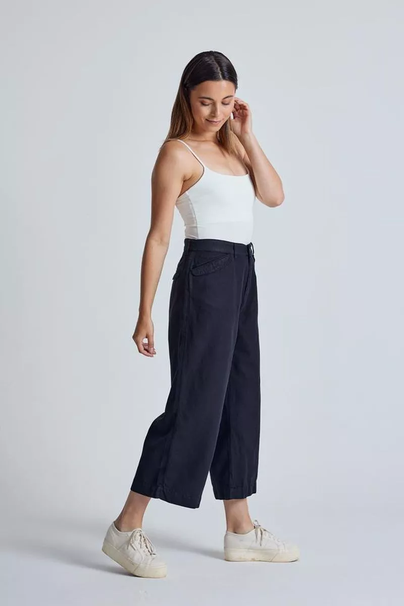 Leinen-Baumwoll Culotte Modell: Betty