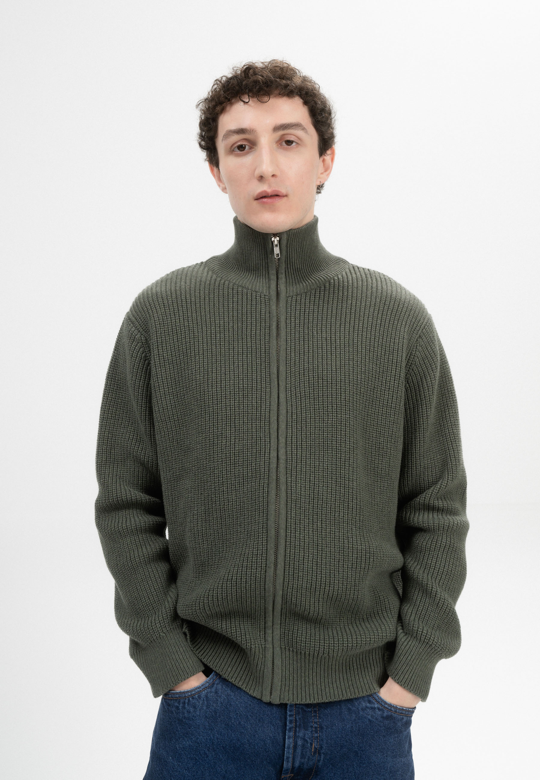 Rippstrick Jacke Modell: Taksh