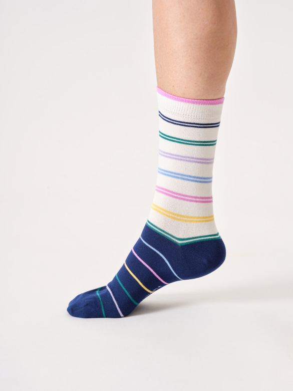 Socken Modell: Block Stripes