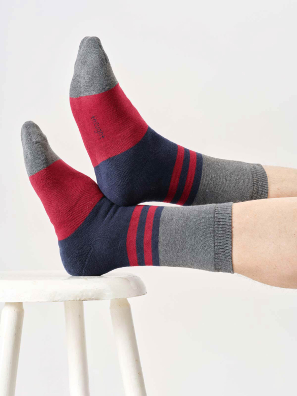Socken Modell: Colour Blocking