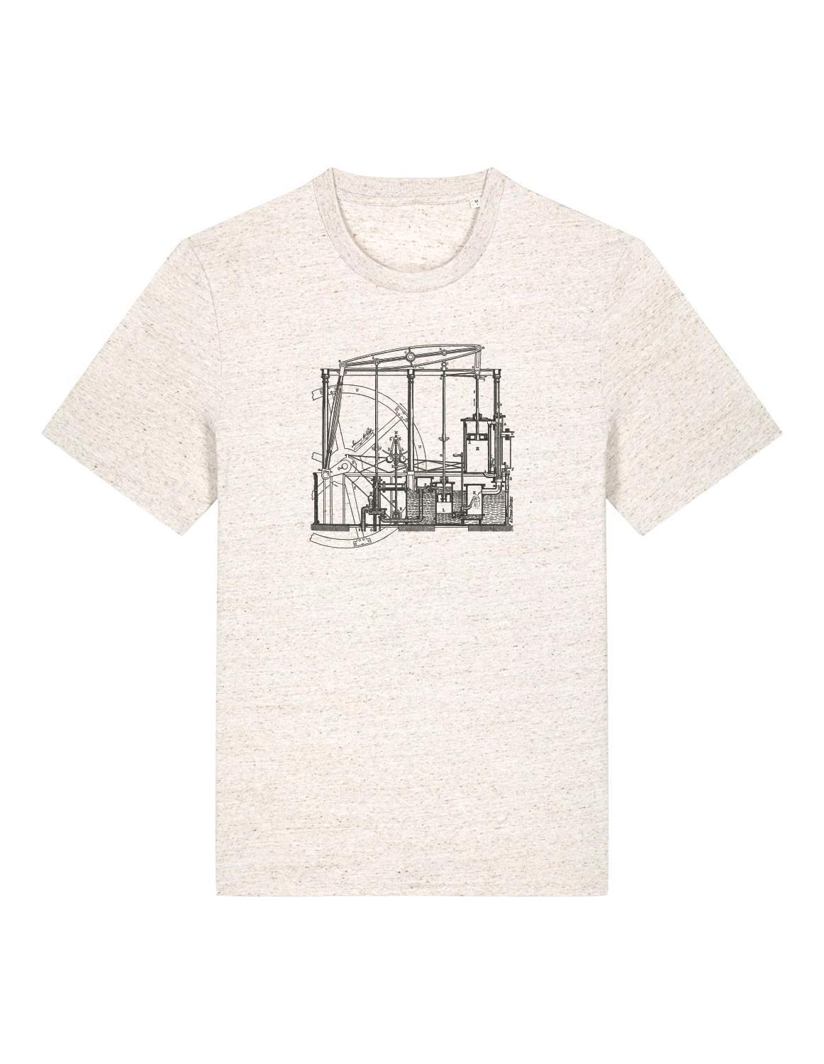 Maschinenbau T-Shirt Dampfmaschine