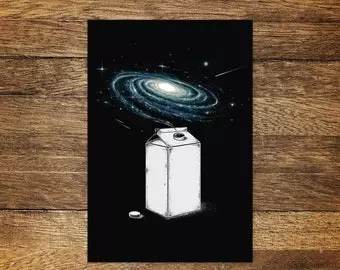 Postkarte Modell: "Milky Galaxy"