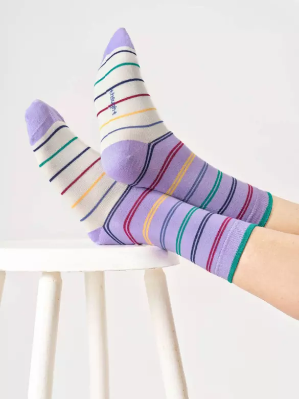 Socken Modell: Block Stripes