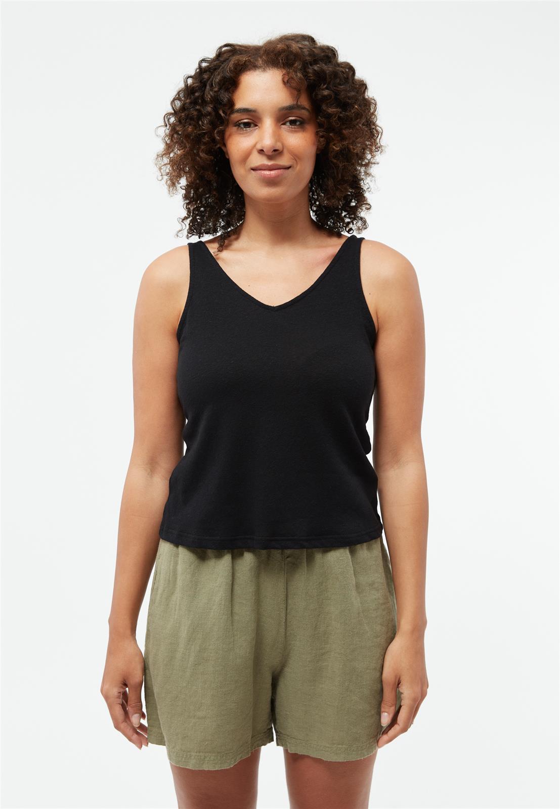 Leinen Top Modell: Jette