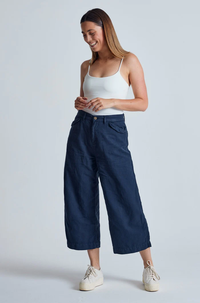 Leinen-Baumwoll Culotte Modell: Betty