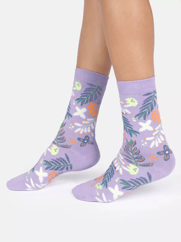 Socken Modell: Summer Leaves