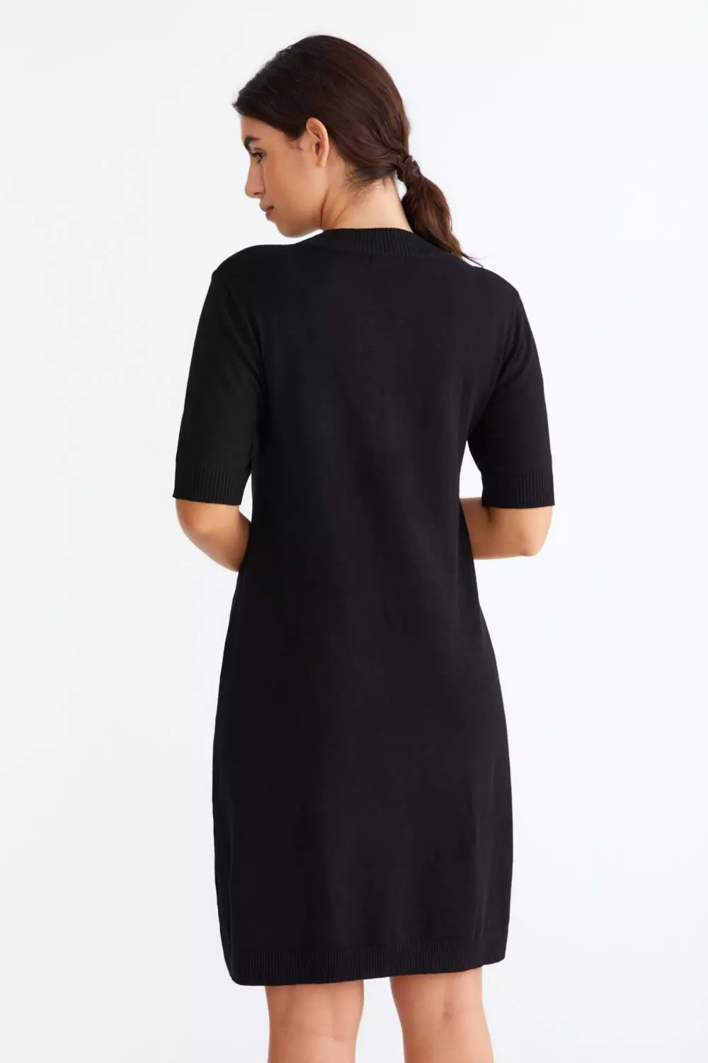 Kurzarm Bambus-Kleid Modell: Sara