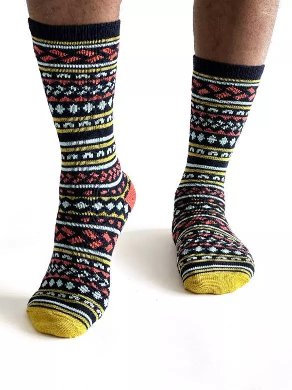 Wollsocken Modell: Erskine Fair Isle