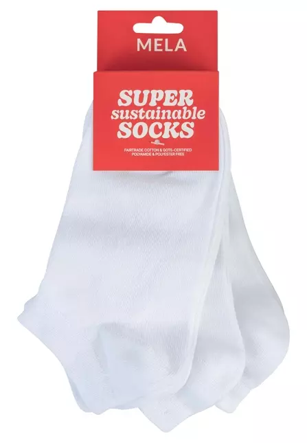 Sneakersocken GOTS, 3er Pack