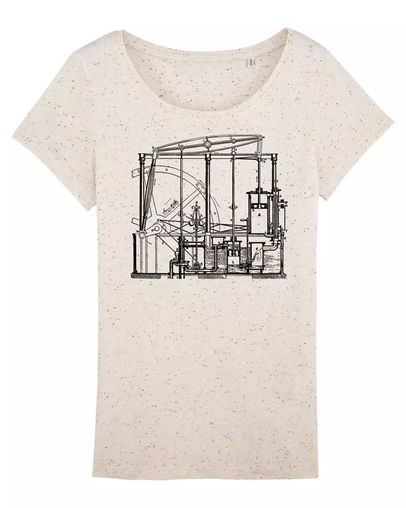Maschinenbau T-Shirt Dampfmaschine