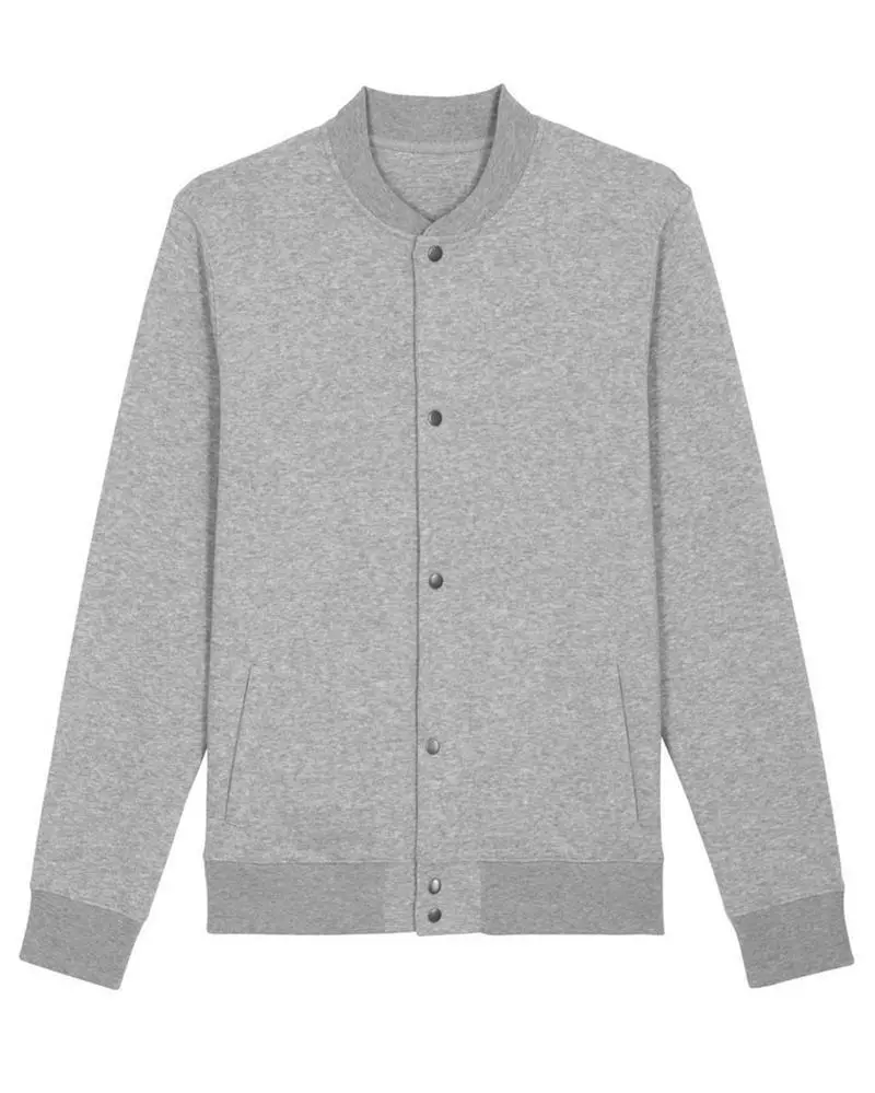 Sweatjacke Modell: Boston mit Knopfleiste