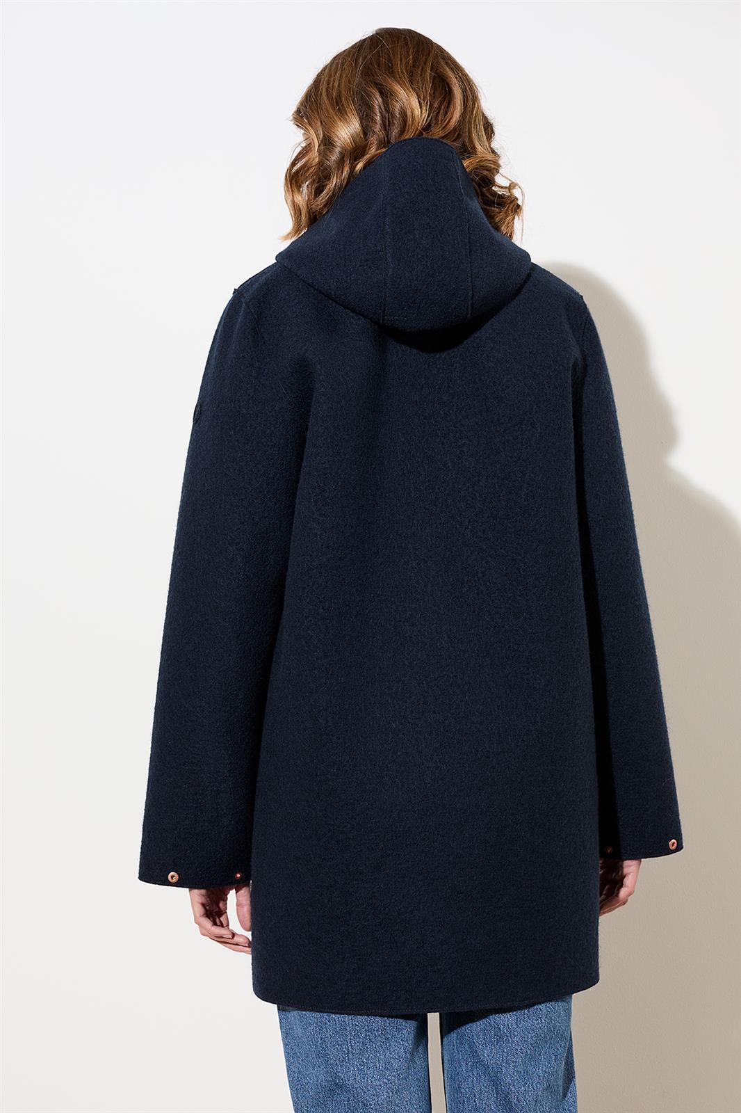 Kapuzenjacke aus Wollwalk