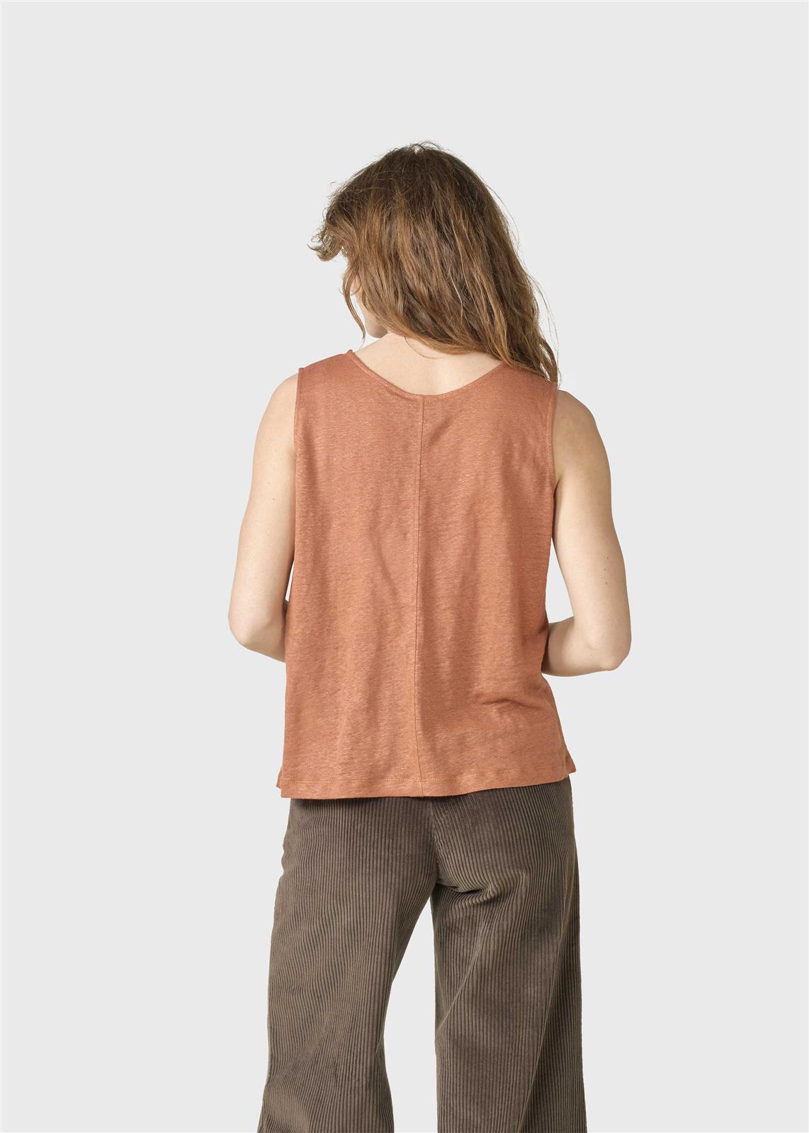 Leinen Tank Top Modell: Dee