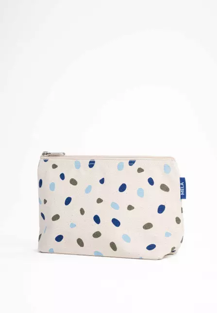 Big-Pouch-greige-blue-dots-02.jpg Kosmetiktasche Groß GOTS