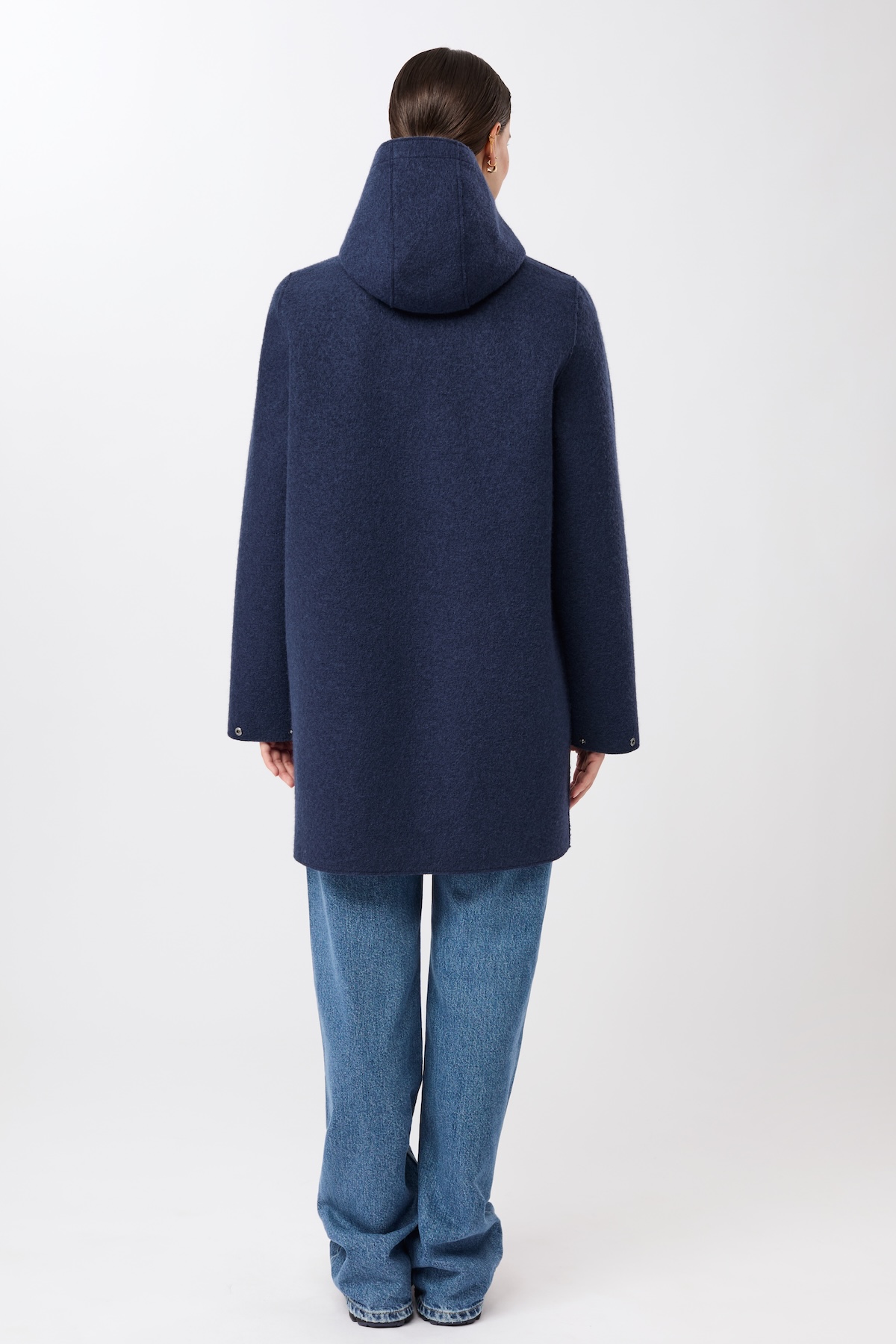 Kapuzenjacke aus Wollwalk