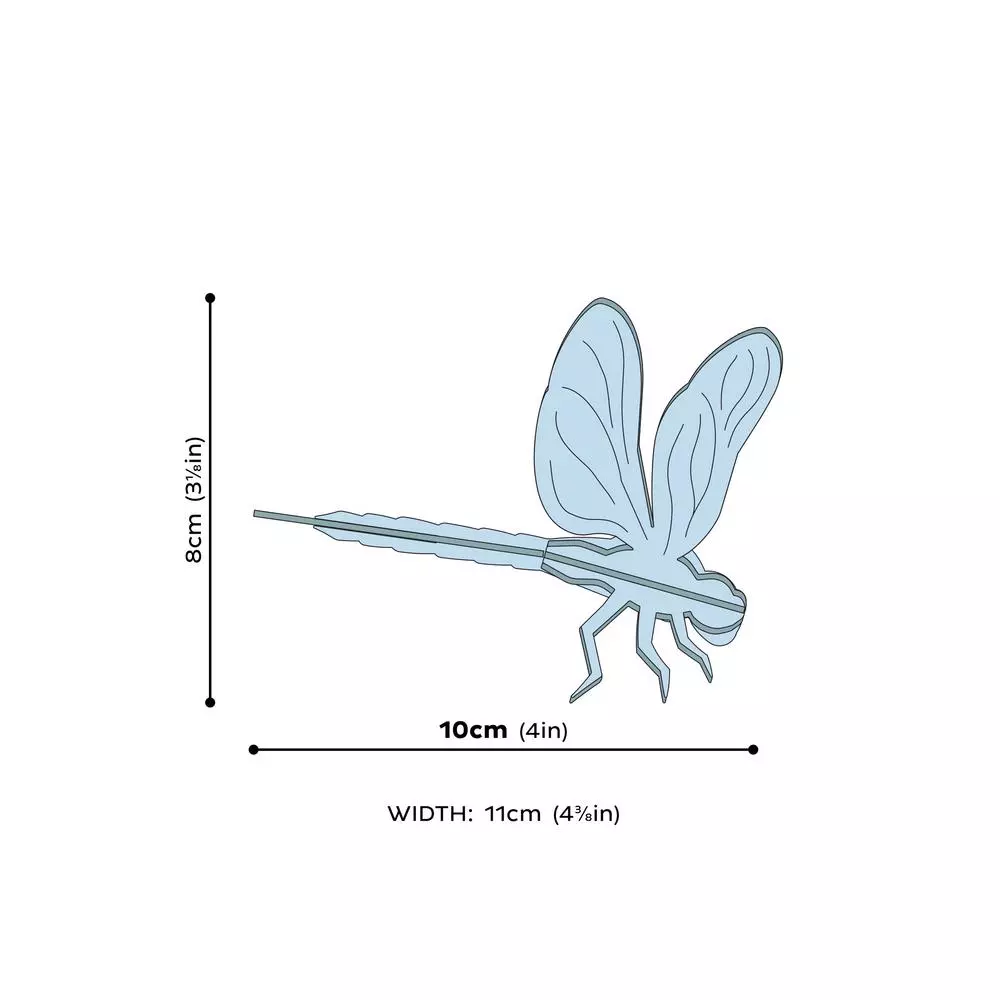 Holzdekoration Modell: Dragonfly 10cm