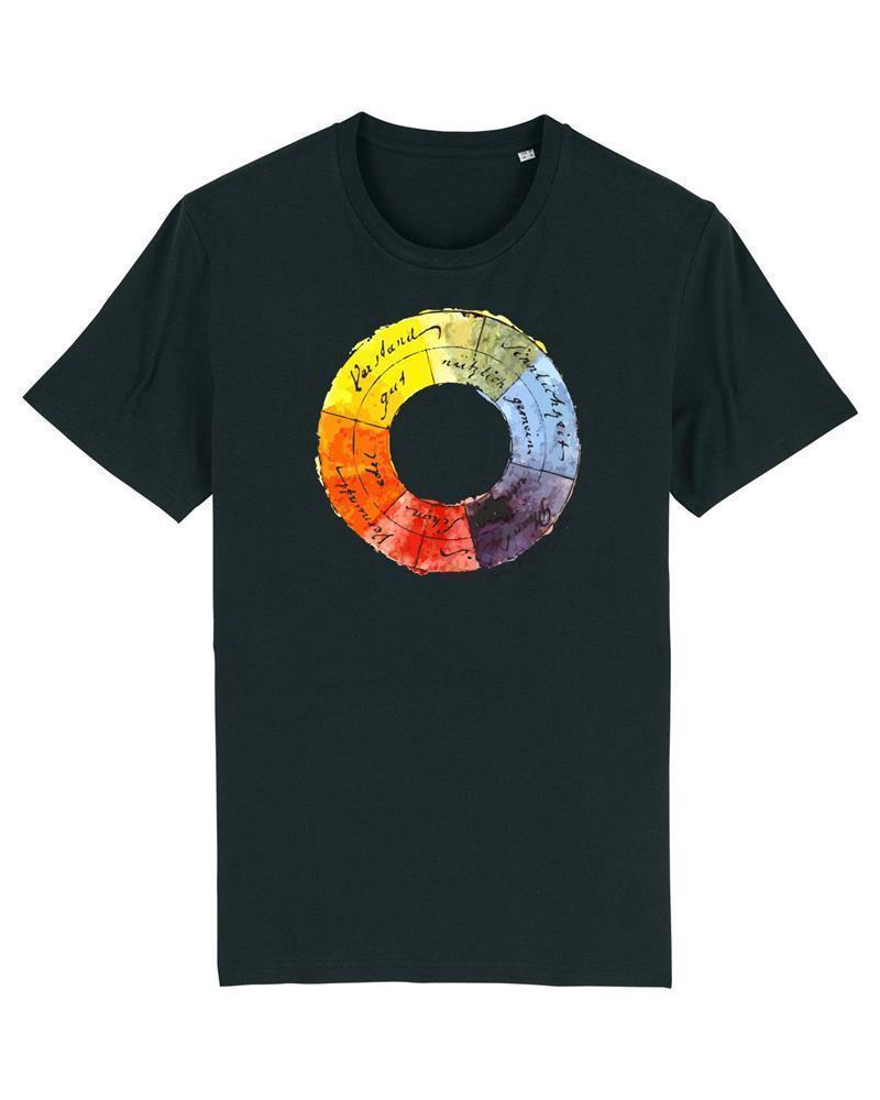 Kun1 Front Creator Black Science-T-Shirt Kunst Modell: Farbenlehre