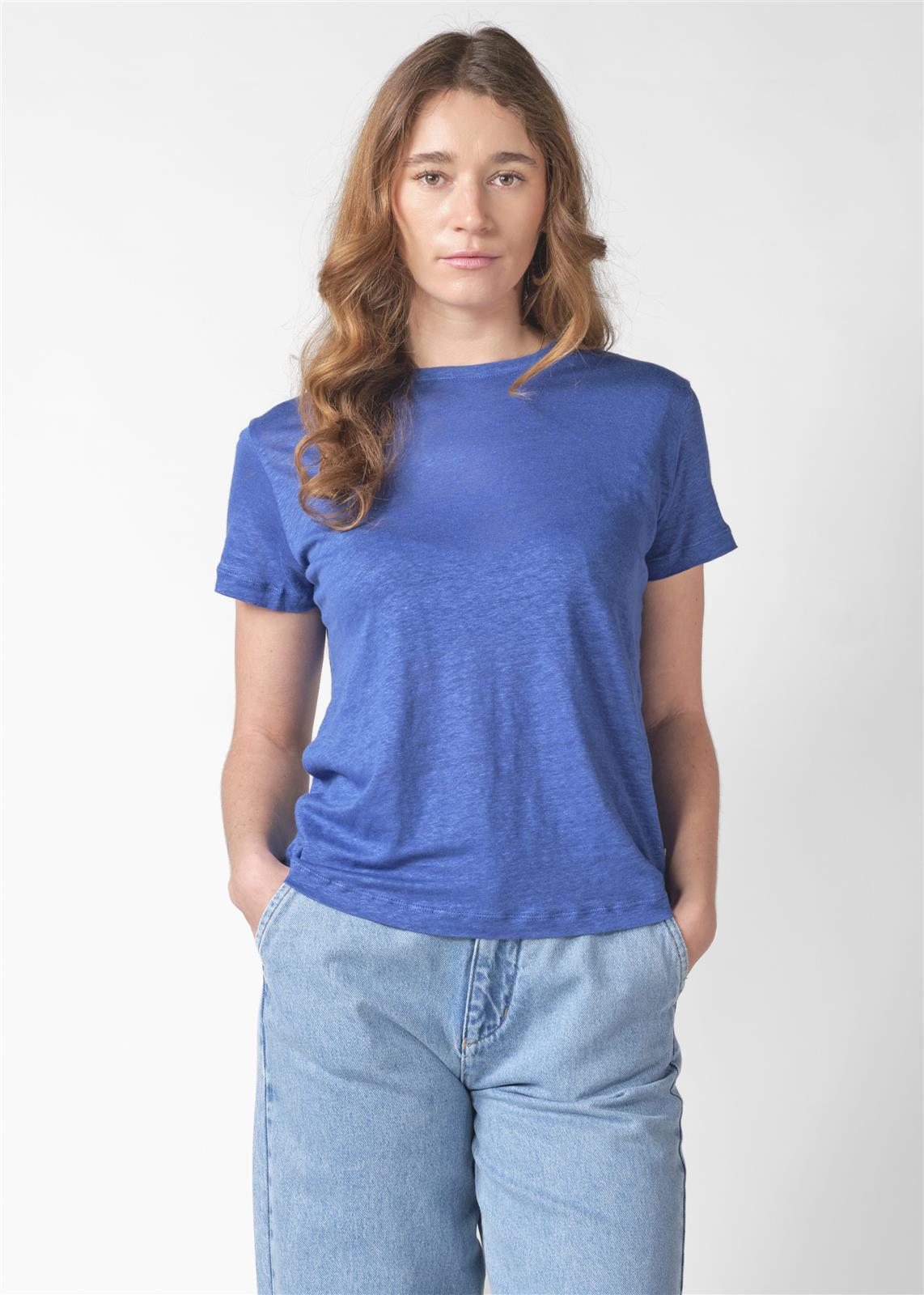 Leinen T-Shirt Modell: Rikke