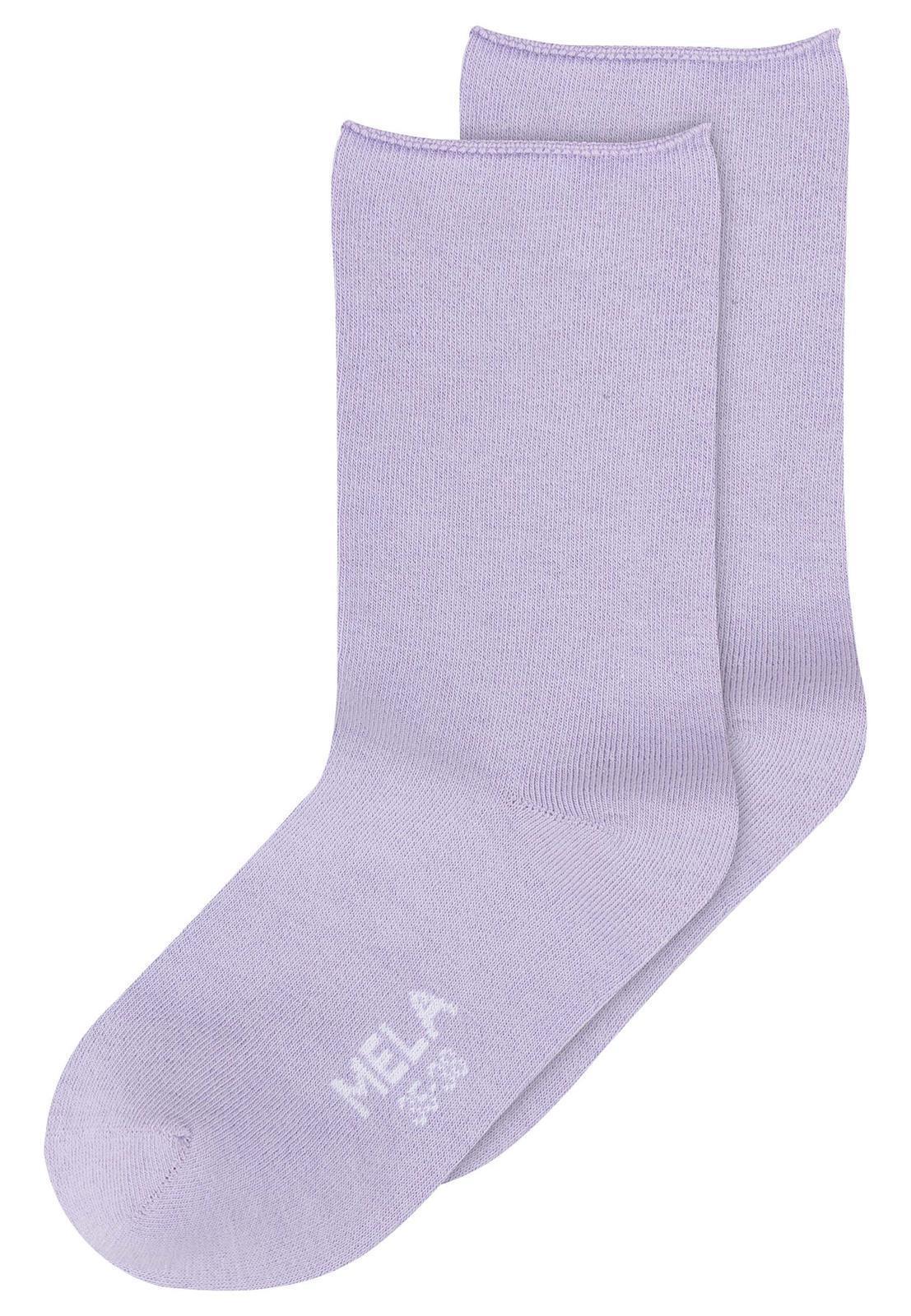 Rollsaum Socken, 2er Pack