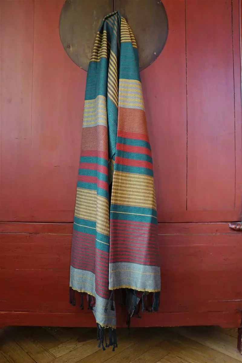 Karawan_Fouta_Eben_Redblue (3) Fouta EBENE