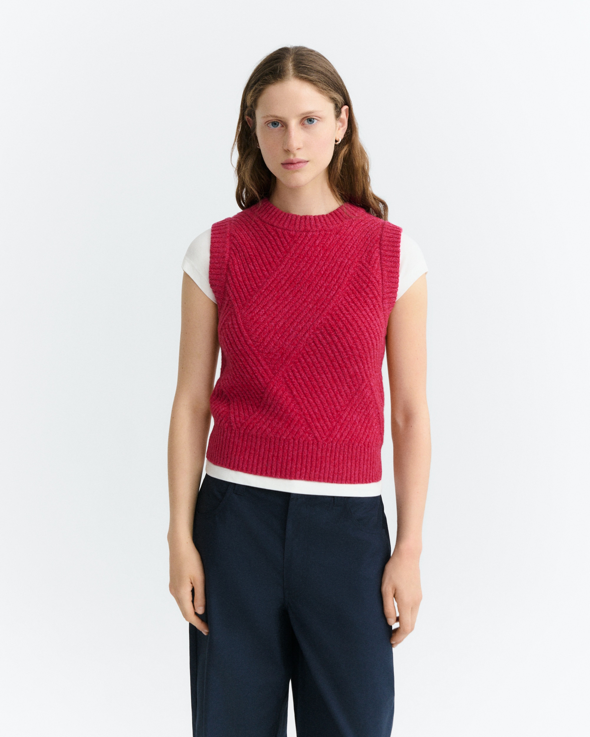 Rippstrick Pullunder Modell: Kaia