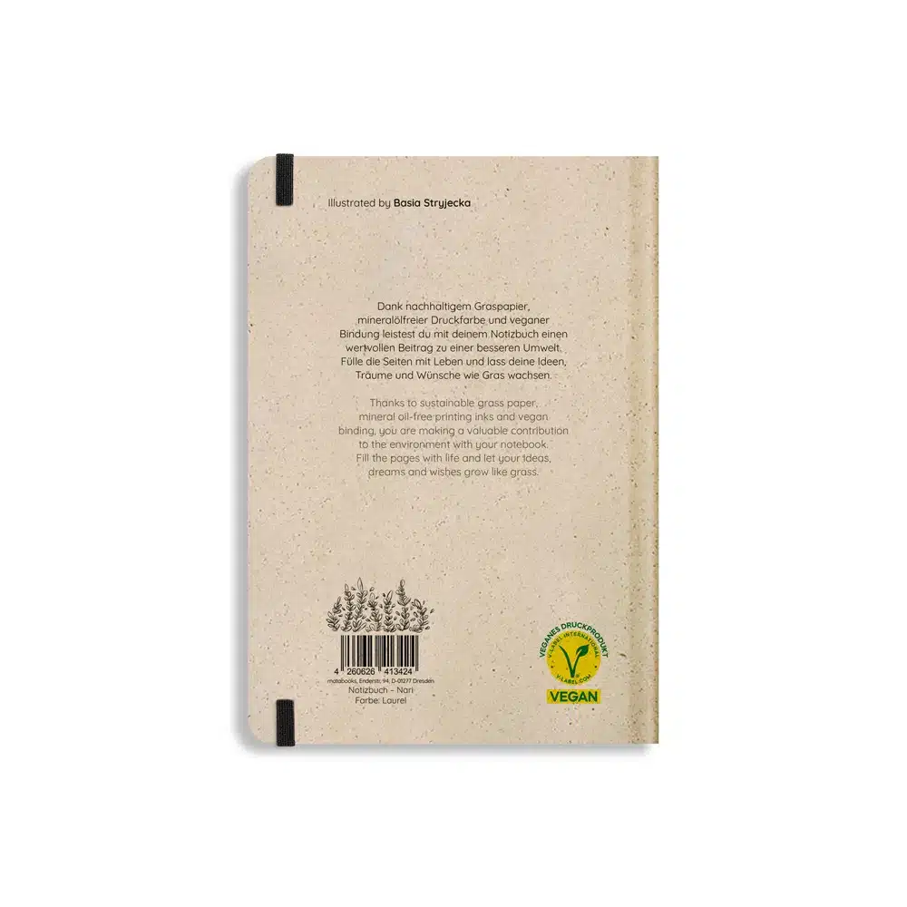 Notizbuch Graspapier Modell: Nari