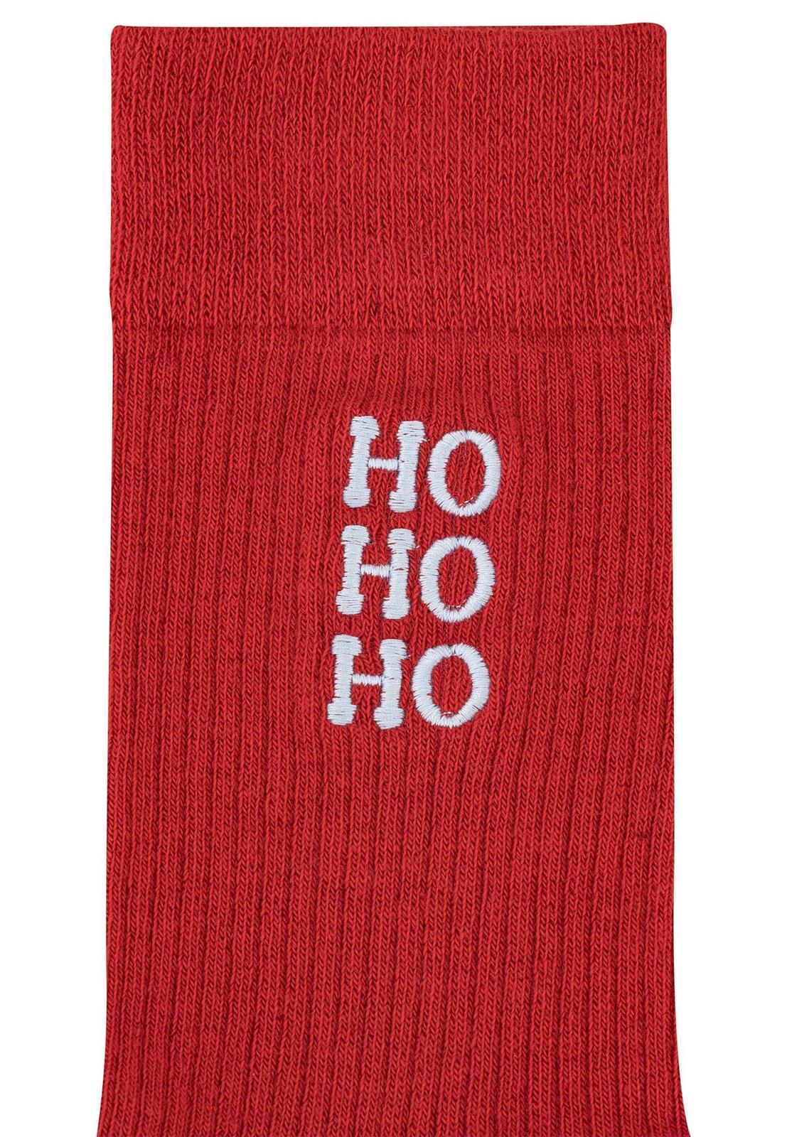 Gerippte Socken mit Stickerei, 1er Pack