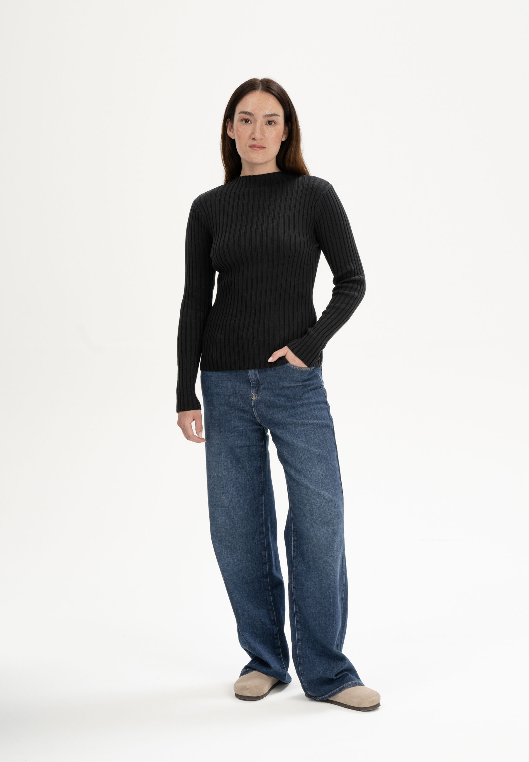 Geripptes Longsleeve Modell: Namari