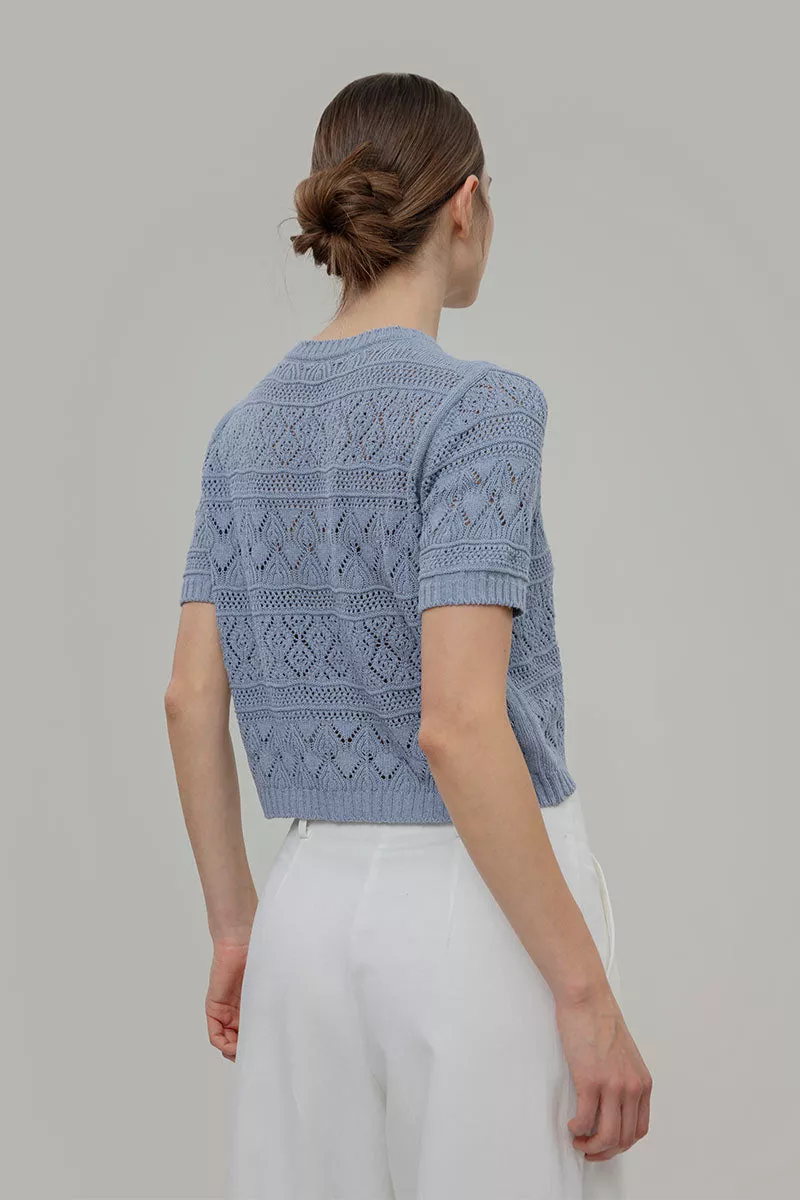 Strickmuster T-Shirt Modell: Neda