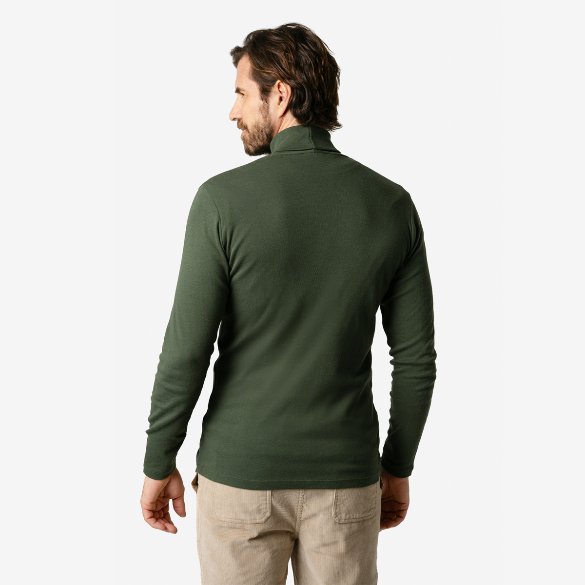 Rollkragen Longsleeve Modell: Helge GOTS